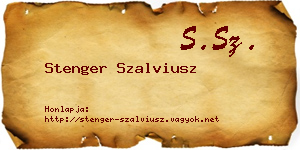Stenger Szalviusz névjegykártya